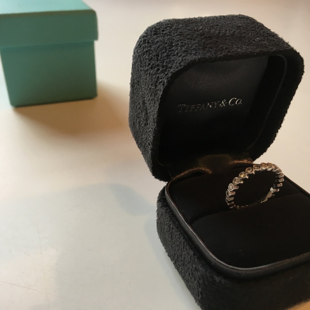 Tiffany & Co. platinum and diamond wedding band